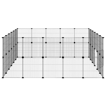 Pet Cage | Black | Powder-coated Steel | DIY Assembly Size | Collapsible