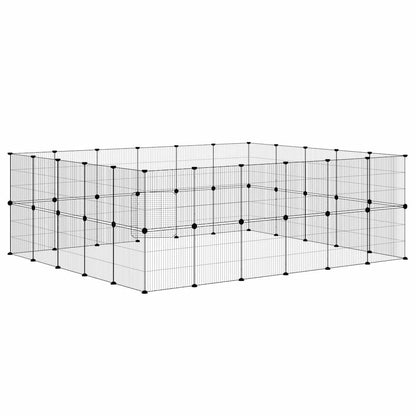 Pet Cage | Black | Powder-coated Steel | DIY Assembly Size | Collapsible