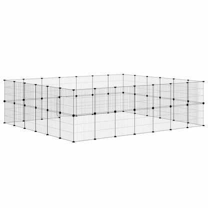 Pet Cage | Black | Powder-coated steel | Spacious | Adjustable Armrests