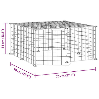 Pet Cage | Black | Powder-coated steel | Adjustable | Expandable