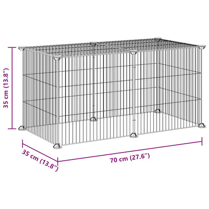 Pet Cage | Black | Powder-Coated Steel | Spacious | Expandable | Pet Cage