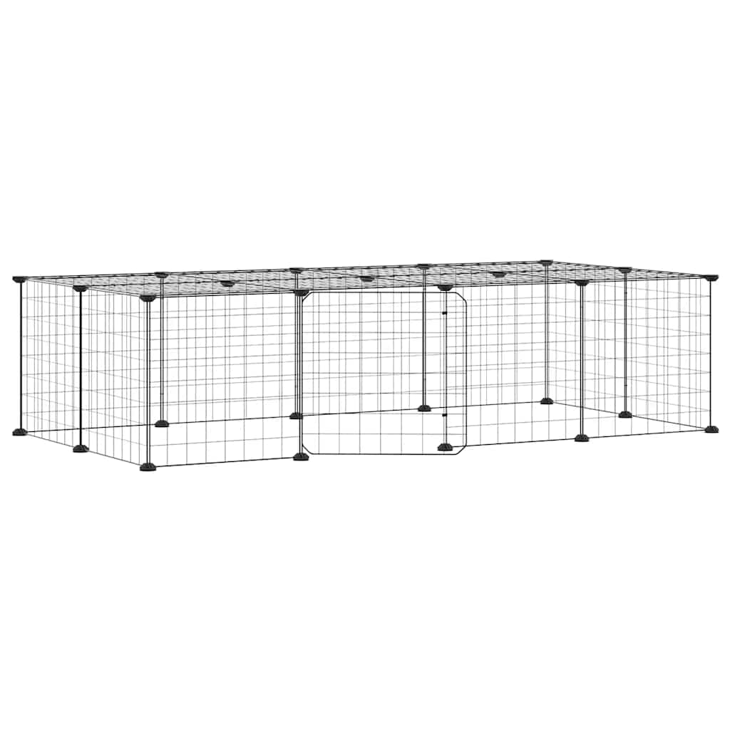 Pet Cage | Black | Powder-coated steel | 35 x 35 cm panels |  Modular