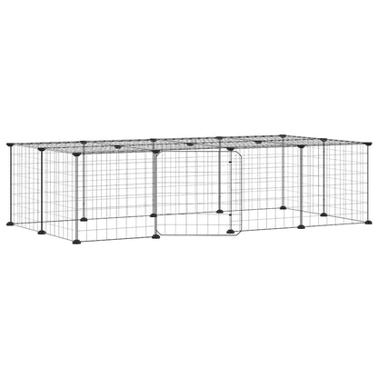 Pet Cage | Black | Powder-coated steel | 35 x 35 cm panels |  Modular