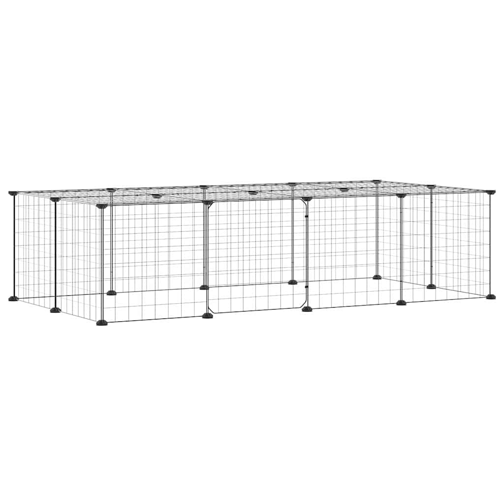 Pet Cage | Black | Powder-coated steel | 35 x 35 cm panels |  Modular