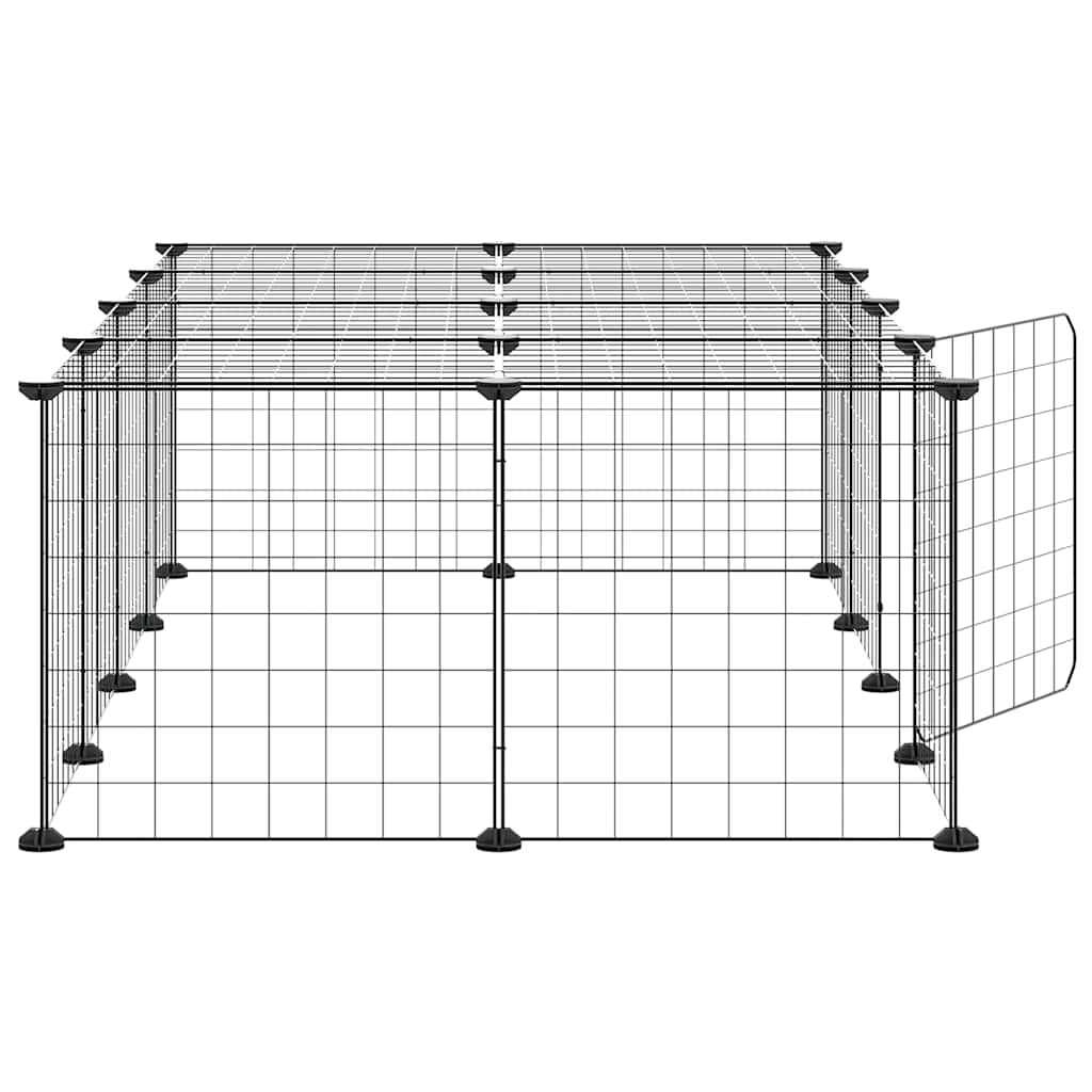 Pet Cage | Black | Powder-coated steel | 35 x 35 cm panels |  Modular