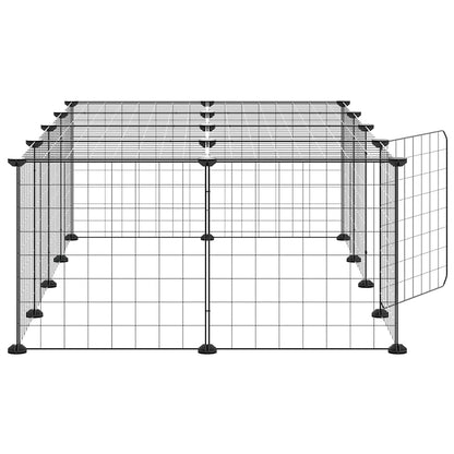 Pet Cage | Black | Powder-coated steel | 35 x 35 cm panels |  Modular