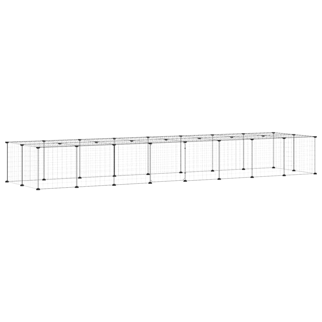 Pet Cage | Black | Powder-coated steel | 36-panel | Foldable | Pet Cage