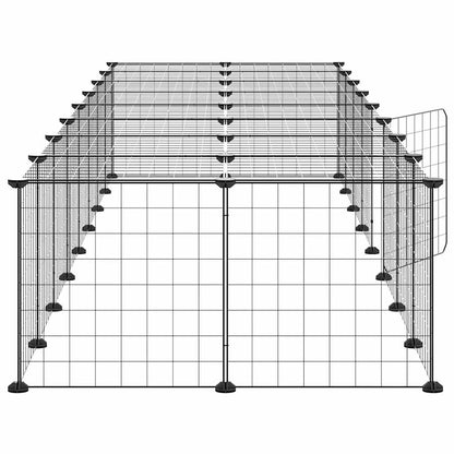 Pet Cage | Black | Powder-coated steel | 36-panel | Foldable | Pet Cage