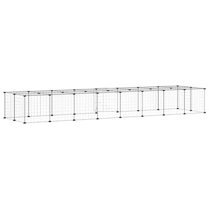 Pet Cage | Black | Powder-coated steel | 36-panel | Foldable | Pet Cage