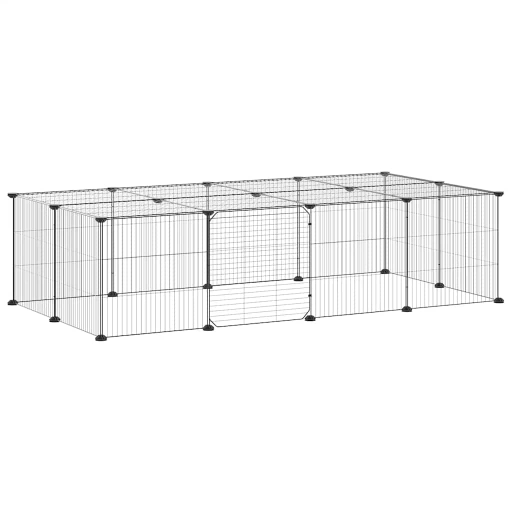 Pet Cage | Black | Powder-coated steel | Good for Small to Medium Pets