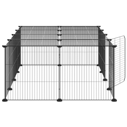 Pet Cage | Black | Powder-coated steel | Good for Small to Medium Pets
