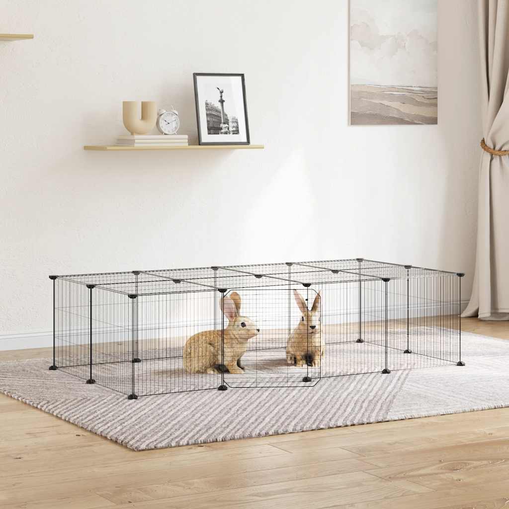 Pet Cage | Black | Powder-coated steel | Good for Small to Medium Pets