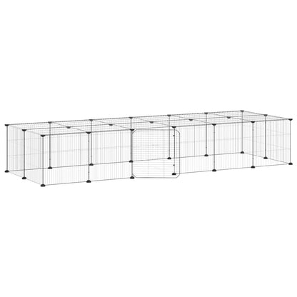 Pet Cage | Black | Powder-Coated Steel | Medium | Expandable | Pet Cage