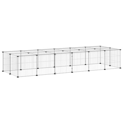 Pet Cage | Black | Powder-Coated Steel | Medium | Expandable | Pet Cage