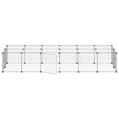 Pet Cage | Black | Powder-Coated Steel | Medium | Expandable | Pet Cage