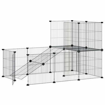 Pet Cage | Black | Powder-coated steel | Medium | Expandable | Cage