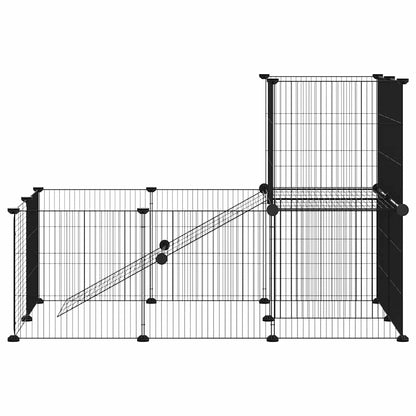 Pet Cage | Black | Powder-coated steel | Medium | Expandable | Cage