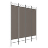 4-Panel Room Divider Anthracite 160x200 cm Fabric