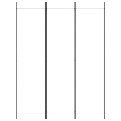 3-Panel Room Divider White 150x200 cm Fabric