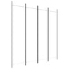 4-Panel Room Divider White 200x200 cm Fabric