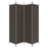 4-Panel Room Divider Brown 200x200 cm Fabric