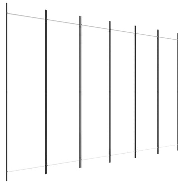 6-Panel Room Divider White 300x200 cm Fabric