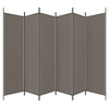 6-Panel Room Divider Anthracite 300x200 cm Fabric
