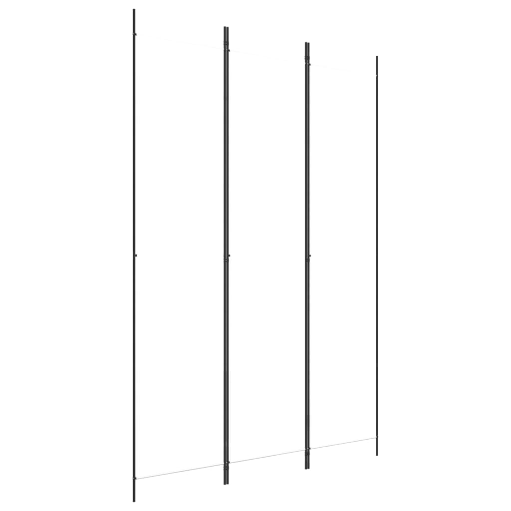 3-Panel Room Divider White 59.1"x86.6" Fabric