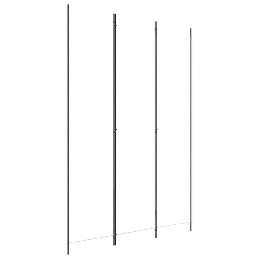 3-Panel Room Divider White 59.1"x86.6" Fabric
