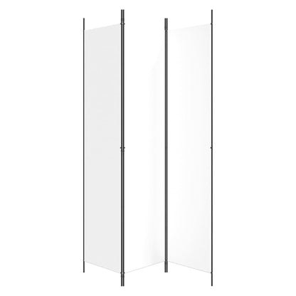 3-Panel Room Divider White 59.1"x86.6" Fabric