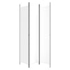 3-Panel Room Divider White 59.1"x86.6" Fabric