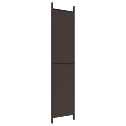 3-Panel Room Divider Brown 150x220 cm Fabric