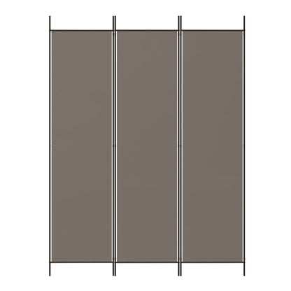 3-Panel Room Divider Anthracite 150x220 cm Fabric