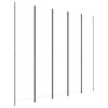 5-Panel Room Divider White 250x220 cm Fabric