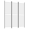 3-Panel Room Divider White 150x180 cm Fabric