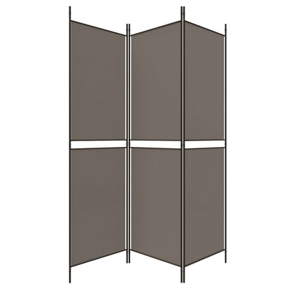 3-Panel Room Divider Anthracite 150x200 cm Fabric
