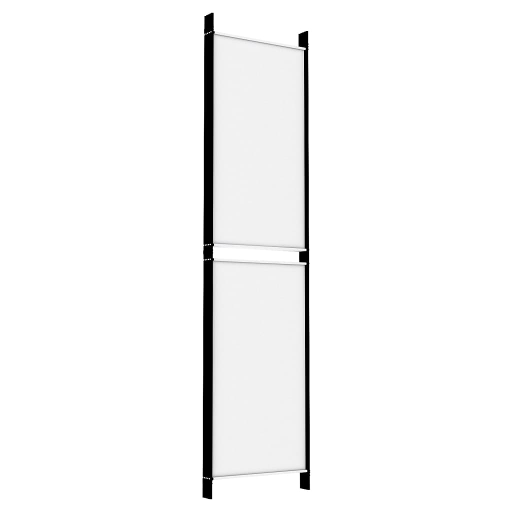5-Panel Room Divider White 98.4"x78.7" Fabric