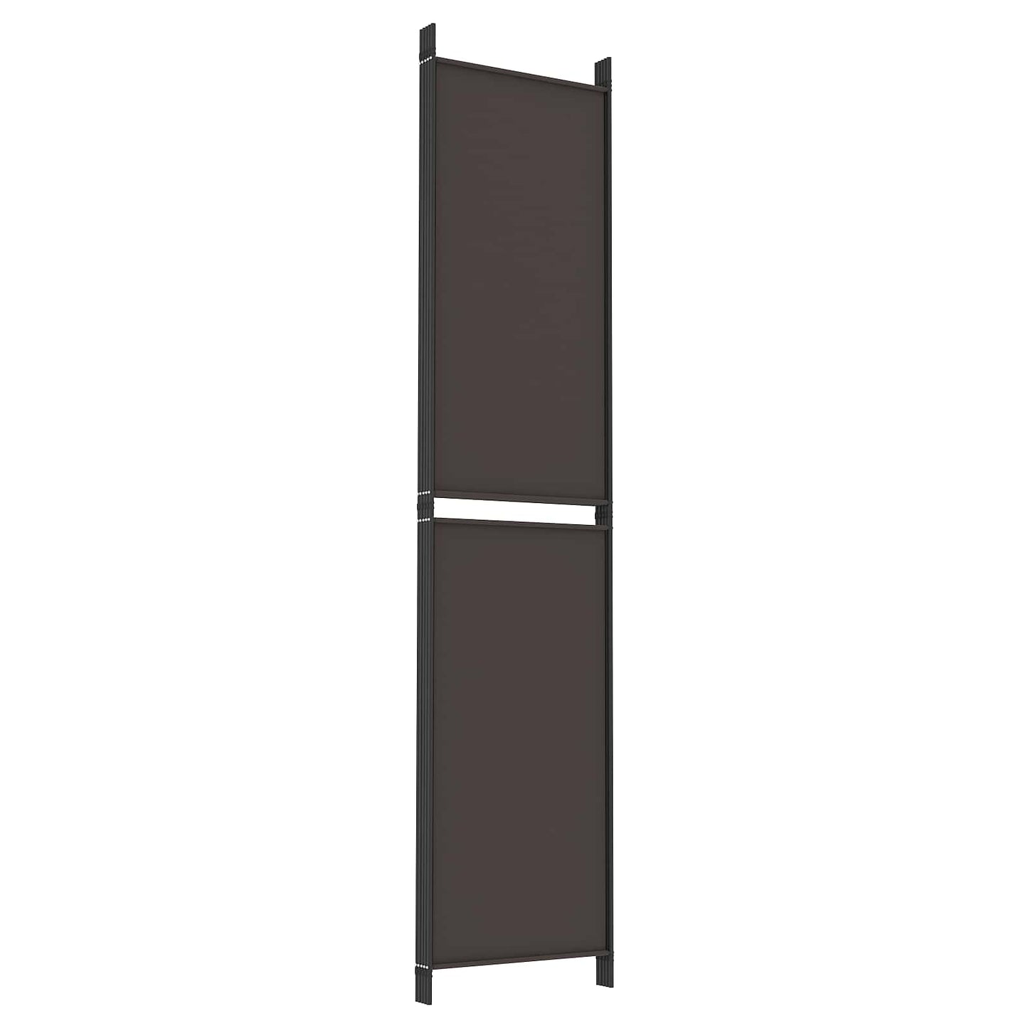 5-Panel Room Divider Brown 250x220 cm Fabric