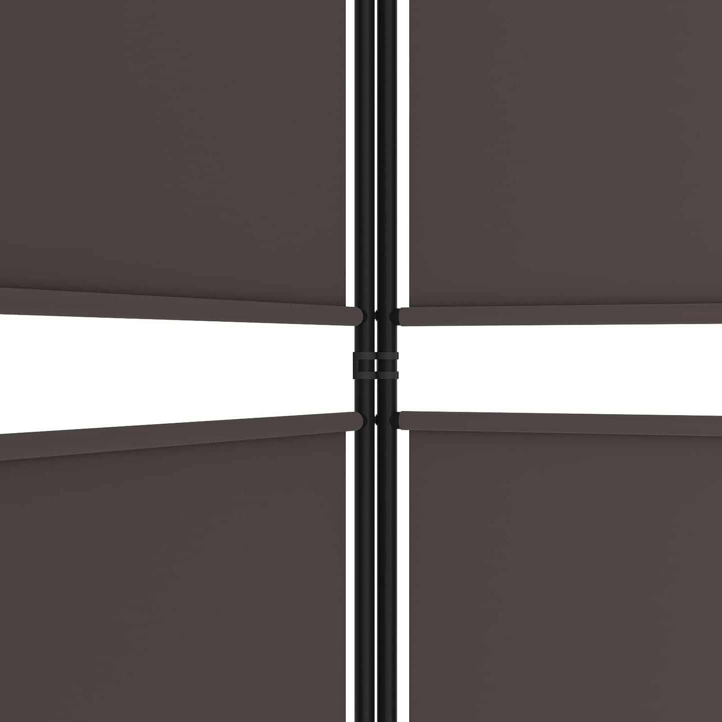 6-Panel Room Divider Brown 300x220 cm Fabric