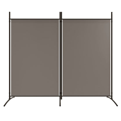 2-Panel Room Divider Anthracite 175x180 cm Fabric