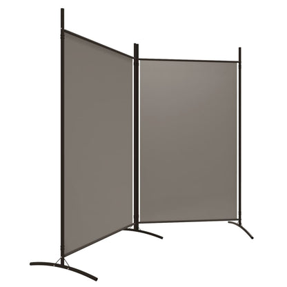 2-Panel Room Divider Anthracite 175x180 cm Fabric