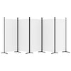 5-Panel Room Divider White 433x180 cm Fabric