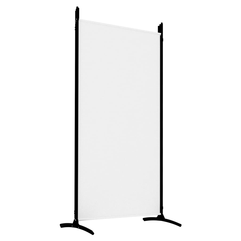 5-Panel Room Divider White 433x180 cm Fabric