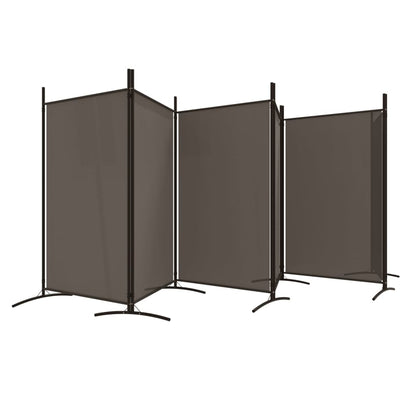 6-Panel Room Divider Anthracite 520x180 cm Fabric