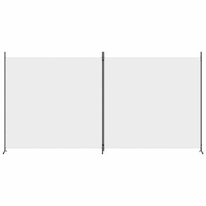 2-Panel Room Divider White 137"x70.9" Fabric