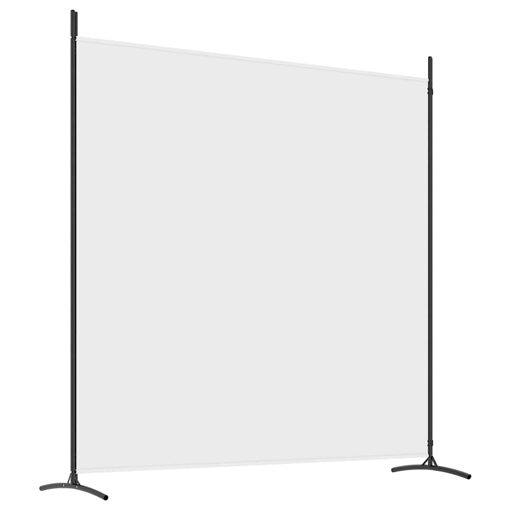 2-Panel Room Divider White 137"x70.9" Fabric