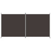 2-Panel Room Divider Brown 348x180 cm Fabric