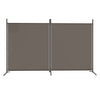 2-Panel Room Divider Anthracite 348x180 cm Fabric