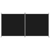2-Panel Room Divider Black 137"x70.9" Fabric