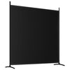 2-Panel Room Divider Black 137"x70.9" Fabric